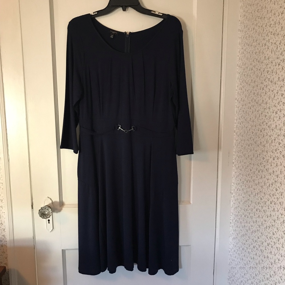 Talbots Navy Blue Dress